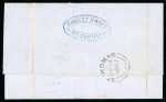 Stamp of Venezuela » Maritime Postal History 1861 (Sep 7) Entire letter sent from La Guaira to New