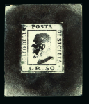 Stamp of Italian States » Sicily Italian States, Sicily - 1859 5gr & 50gr, group of eleven items