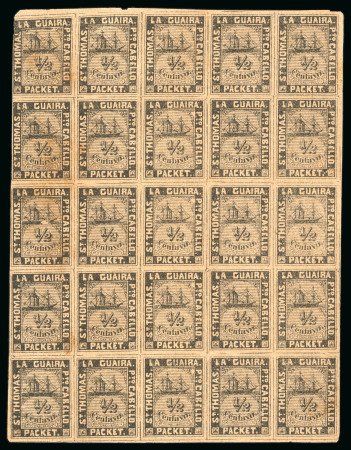 Stamp of Venezuela » St Thomas-La Guaira-Puerto Cabello - Robert Todd Issues 1868-1869, La Guaira - St Thomas, 1/2 Centavo black