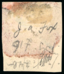 Stamp of Zanzibar » The Zanzibar Post Office (1895-1964) 1895-96, 2 1/2 on 1a6p (type 2) showing "Zanizbar"overprint error, tied to small piece