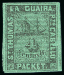 Stamp of Venezuela » St Thomas-La Guaira-Puerto Cabello - Robert Todd Issues 1868-1869, An album page of the rarest of all St Thomas