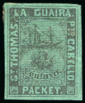 Stamp of Venezuela » St Thomas-La Guaira-Puerto Cabello - Robert Todd Issues 1868-1869, An album page of the rarest of all St Thomas