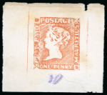Stamp of Mauritius Mauritius - "Post Paid" 1848 1 Penny. The sensational assembly of 32 items