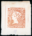 Stamp of Mauritius Mauritius - "Post Paid" 1848 1 Penny. The sensational assembly of 32 items