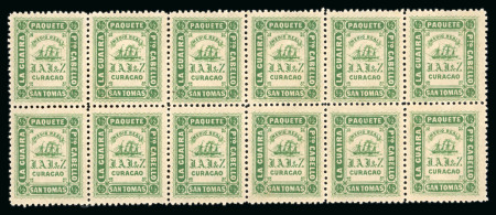 Stamp of Venezuela » St Thomas-La Guaira-Puerto Cabello - Jesurun Issues 1869, Collection on five album page of Jesurum & Son