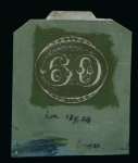 Stamp of Brazil Brazil - 1843 "Bull's Eyes" 60r & 90r, the sensational assembly made up of 84 items