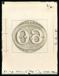 Stamp of Brazil Brazil - 1843 "Bull's Eyes" 60r & 90r, the sensational assembly made up of 84 items