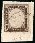 Stamp of Italian States » Sardinia Italian States, Sardinia - 1851-63 First and Fourth Issues, assembly comprising 19 items