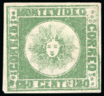 Stamp of Uruguay Uruguay - 1858-62 "Suns" Issues, the astonishing collection of 78 items