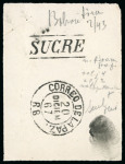 Stamp of Bolivia Bolivia - 1867-68 First Issue 10c Condor, the exceptional group of ten items