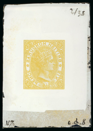 Stamp of British Honduras British Honduras - 1885 6d, glass support cliché in