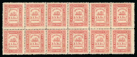 Stamp of Venezuela » St Thomas-La Guaira-Puerto Cabello - Jesurun Issues 1869, Collection on three album page of Jesurum & Son