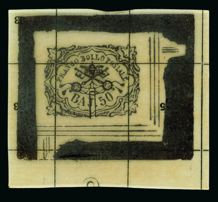 Stamp of Italian States » Papal States Italian States, Papal States - 1852 50baj, impression