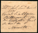 Stamp of Brazil » 1866-83 Dom Pedro » 1877-78 Roulette "White Beard" Issue 1877, 50r blue, horizontal block of six on registered cover