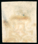 Stamp of Great Britain » 1840 1d Black and 1d Red plates 1a to 11 Penny Black (ML) Plate 6 (light thin) STUNNING RED CROSS