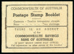 Stamp of Australia » Commonwealth of Australia 2s Booklet wmk C of A inverted with printed interleaves. Front cover In most money order offices (S.G. £450).