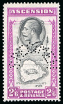 Stamp of Ascension Set (1s toned) Perf SPECIMEN Mixed mint and mint n.h. (S.G. £500)