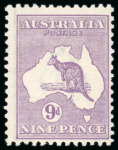 Stamp of Australia » Commonwealth of Australia 1915 9d. violet, Die II, wmk. 3rd Crown INVERTED; 