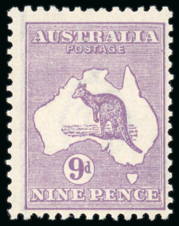 Stamp of Australia » Commonwealth of Australia 1915 9d. violet, Die II, wmk. 3rd Crown INVERTED; 