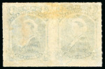 Stamp of Canada » Newfoundland 3c Blue PAIR Rouletted mint SCARCE Cat 650++ Pounds