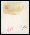 Stamp of Grenada 1892 stamp sized die proof with blank value vignette 