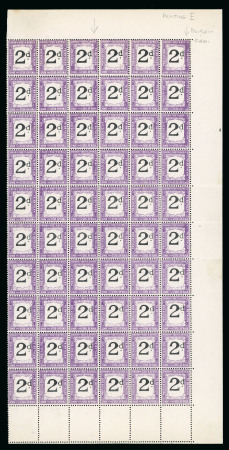 Stamp of South Africa » Union & Republic of South Africa 1922-26 2d. black and deep violet complete mint sheet of 60