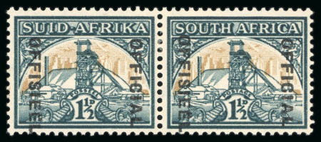 Stamp of South Africa » Union & Republic of South Africa 1944-51 1 1/2d. pair, mint OG, 