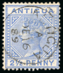 Stamp of Antigua & Barbuda 1884-87 2 1/2d. ultramarine,  