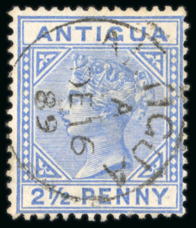 Stamp of Antigua & Barbuda 1884-87 2 1/2d. ultramarine,  