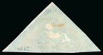 Stamp of South Africa » Cape of Good Hope 1853 1d. deep brick-red on blued paper fine used 