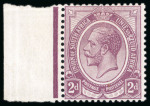 Stamp of South Africa » Union & Republic of South Africa 1913-24 2d. dull purple, marginal example from the left of the sheet, 