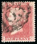 Stamp of Great Britain » 1854-70 Perforated Line Engraved 1857 1d rose-red p.45 PC, wmk LC, die II alphabet III, fine used