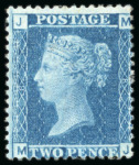 Stamp of Great Britain » 1854-70 Perforated Line Engraved 1858-76 2d. blue, pl. 8, MJ; very fine mint.