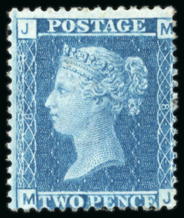 Stamp of Great Britain » 1854-70 Perforated Line Engraved 1858-76 2d. blue, pl. 8, MJ; very fine mint.