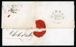Stamp of Great Britain » 1840 1d Black and 1d Red plates 1a to 11 1841 (Apr. 16) entire letter from the North Durham