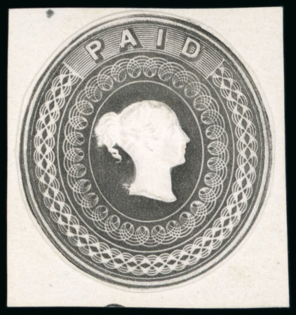 Stamp of Great Britain » 1839 Treasury Competition 1862-63 Charles Whiting Essay with paid at top printed