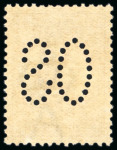 Stamp of Australia » Commonwealth of Australia 1913 5d. chestnut,  Perfin Large OS with coloured Flaw