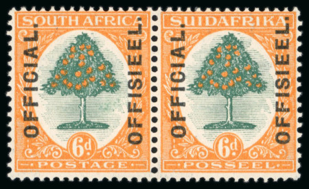 Stamp of South Africa » Union & Republic of South Africa 1926 6d. green and orange Official on Pretoria printing
