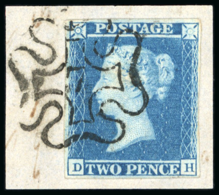Stamp of Great Britain » 1841 2d Blue 1841 2d blue, DH, large margins, neatly tied to small
