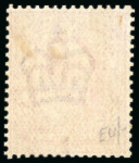 Stamp of Great Britain » King Edward VII » 1902-10 De La Rue Issues 1906 1d. colour trial in blue-geranium, a very fine