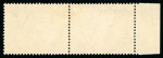 Stamp of South Africa » Union & Republic of South Africa Official. 1930-47 Set 21 (= 1947 issue) 2s6d dull blue and chocolate roto SUIDAFRIKA one word SG type O2 opt (20mm space) left marginal horizontal pair (R6/1-2) the left stamp (English) showing shorter OFFICIAL the right