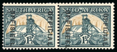 Stamp of South Africa » Union & Republic of South Africa Officials: 1944-50 1 1/2d yellow-buff and deep slate-green,
