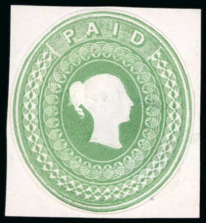 Stamp of Great Britain » 1839 Treasury Competition Charles Whiting embossed essay for stamping paper with