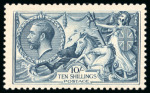 Stamp of Great Britain » King George V » 1913-19 Seahorse Issues N71 (3) 10s Steel blue Bradbury Seahorse Superb mint n.h.