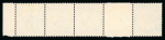 Stamp of South Africa » Union & Republic of South Africa 1930-45 1/2d black and green "SUIDAFRIKA" one word rotogravure printing interpane horizontal strip of 4