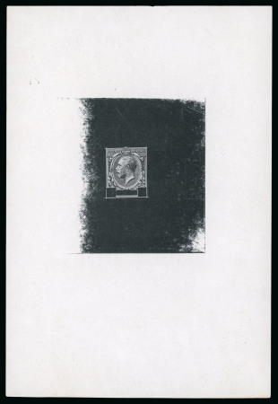 Stamp of Great Britain » King George V » 1912-24 Profile Head Issues 1912-24, master die proof for the 1d and 2 1/2d values