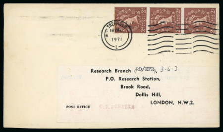 Stamp of Great Britain » Queen Elizabeth II Dollis Hill ST5 (2)a 2d Green Phosphor in the pulp