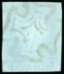 Stamp of Great Britain » 1841 2d Blue Cert states tear bottom right but it is confined to the margin.
