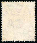 Stamp of Cayman Islands 1907 5s salmon and green with dented frame variety