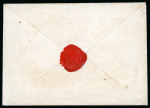 Stamp of Great Britain » 1840 Parliamentary Envelopes 1840 Houses of Parliament 2d black on laid paper, wmk Britannia in crowned circle, setting 2B, sent to Hitchin